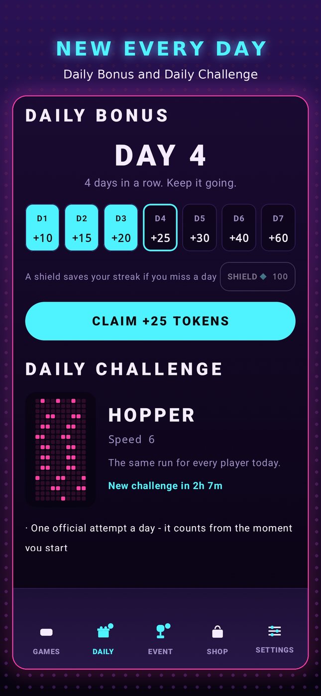 Daily Bonus and Daily Challenge
